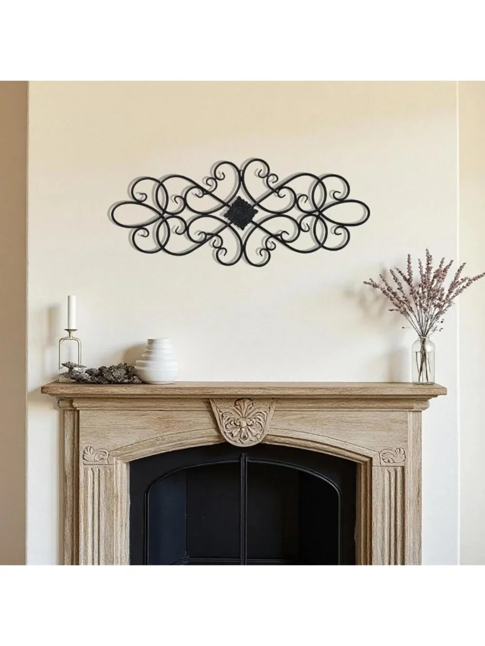 Elegant Black Wrought Iron Wall Art | 32